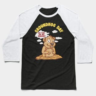 Groundhog Day Do You See My Shadow Baseball T-Shirt